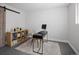 Bright home office with a bookshelf and modern desk setup at 3039 W Denver Pl, Denver, CO 80211
