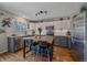 Contemporary kitchen with stainless steel appliances, island seating, and ample cabinet space at 5253 S Jericho St, Centennial, CO 80015