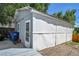 Exterior of the shed with a door and a window, perfect for storage at 8710 Alta Vista Dr, Arvada, CO 80004