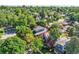 Lush aerial view of a property, surrounded by mature trees, highlighting the home's private setting at 2692 N Raleigh St, Denver, CO 80212