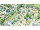 This aerial view showcases the neighborhood's layout, with well-maintained homes and green spaces at 2294 W Parkhill Ave, Littleton, CO 80120