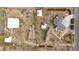 Aerial top view of property, featuring multiple structures and ample space for various activities at 23753 E 155Th Way, Brighton, CO 80603