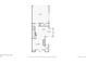Floorplan of kitchen, dining area, living room, entry, and bathroom at 5624 Killdeer St, Brighton, CO 80601