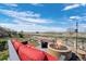 Enjoy this backyard featuring an outdoor seating area with a fire pit and unobstructed views at 11671 Elkhart, Brighton, CO 80603