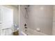 Clean bathroom with a shower/tub combo and wood vanity at 8865 Federal Blvd # 202, Westminster, CO 80260