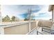 Deck with view, string lights, and seating at 8865 Federal Blvd # 202, Westminster, CO 80260