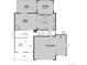Layout featuring a gourmet kitchen, great room, flex room, three-car garage, sunroom, and covered patio at 39141 Anthony St, Elizabeth, CO 80107