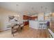Modern kitchen with granite countertops and stainless steel appliances at 2420 Nicholson St, Berthoud, CO 80513
