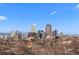 Distant view of the city skyline at 637 N Franklin St, Denver, CO 80218