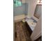 Bathroom featuring blue tiles and vanity at 3984 S Pitkin Way, Aurora, CO 80013