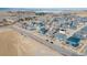 Wide aerial view of a community featuring new modern homes at 21821 E 7Th Ave, Aurora, CO 80018
