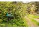 A glimpse of the property behind an address sign covered in lush green trees at 35106 Boulder Canyon Dr, Boulder, CO 80302