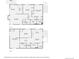 Detailed floor plan showcasing the layout of the two-story home, including room dimensions at 2060 W Iliff Ave, Englewood, CO 80110