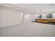 Spacious basement with plush carpet and a kitchenette area with stainless steel appliances at 1601 S Columbine St, Denver, CO 80210