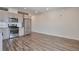 Spacious kitchen with stainless steel appliances and wood floors at 2374 S University Blvd # 503, Denver, CO 80210
