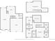 Combined floorplans showing main and second floors including basement level at 3803 Dyanna Dr, Thornton, CO 80241