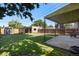 Backyard featuring a covered patio, shed, and fully fenced perimeter, enhancing the property's appeal at 3529 N Garfield St, Denver, CO 80205