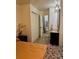 This bedroom is connected to the bathroom with closet at 3550 S Harlan St # 249, Denver, CO 80235