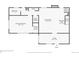 Floor plan for first floor featuring the primary bedroom, bathroom, and living room at 8758 S Murphy Gulch Rd, Littleton, CO 80127