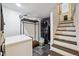 Finished basement laundry area with washer, dryer, and storage at 2469 S Broadway, Denver, CO 80210