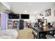 Finished basement with office space, desk, and shelving at 2469 S Broadway, Denver, CO 80210