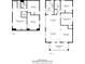 Two-story home floor plan, 1534 sq ft, includes 3 bedrooms and multiple living spaces at 2469 S Broadway, Denver, CO 80210