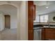 Kitchen with stainless steel appliances and granite countertops at 1425 Blue Sky Cir # 15-107, Erie, CO 80516