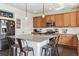 Spacious kitchen with a large island, granite countertops and stainless steel appliances at 5352 Truckee St, Denver, CO 80249