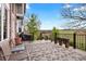 Spacious deck with outdoor seating, grill and views of open space at 6656 S Oak Cir, Littleton, CO 80127