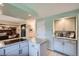 Updated kitchen showcasing granite countertops, modern cabinetry, and recessed lighting at 8633 E Monmouth Pl, Denver, CO 80237