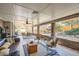 Spacious covered patio with comfortable seating, perfect for outdoor entertaining and relaxation at 8633 E Monmouth Pl, Denver, CO 80237
