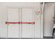Secure storage area with numbered doors, offering convenient and organized storage solutions at 160 Jackson St # 5, Denver, CO 80206