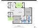 Here is the floorplan showing the layout of the home's rooms and dimensions at 8378 S Upham Way # A102, Littleton, CO 80128