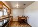 Kitchen dining area with wooden table and chairs at 2785 Skyline Dr, Westminster, CO 80030
