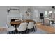 Dining room with modern decor, fireplace, and ample natural light at 236 W Sycamore Ln, Louisville, CO 80027