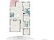 Detailed floorplan showcasing layout, dimensions of the home's living spaces, including bedrooms, kitchen, living room, and outdoor deck at 6664 Merrimack Dr, Castle Pines, CO 80108