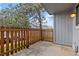 Exterior view of a fenced-in patio featuring a concrete surface at 7220 S Gaylord St # G17, Littleton, CO 80122