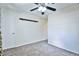 Bedroom with carpet and ceiling fan at 7185 S Gaylord St # A, Littleton, CO 80122