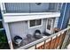 Cozy outdoor patio featuring comfortable seating and a charming view of the surroundings at 7185 S Gaylord St # A, Littleton, CO 80122
