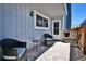 Inviting patio featuring stylish outdoor furniture, perfect for relaxing and enjoying the fresh air at 7185 S Gaylord St # A, Littleton, CO 80122