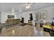 Bright living area boasts wood floors, neutral walls, and is naturally lit at 2279 S Lewiston St, Aurora, CO 80013
