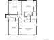Floor plan featuring the bedrooms, hall, and bathrooms at 13052 W Asbury Pl, Lakewood, CO 80228