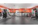 Basement home gym with various exercise machines and rubber floor at 2627 Hillcroft Ln, Castle Rock, CO 80104