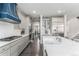 Well-equipped kitchen with quartz island, professional-grade appliances, custom cabinetry, and an open layout at 2627 Hillcroft Ln, Castle Rock, CO 80104