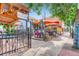Inviting outdoor patio seating area at Palizo Italian restaurant at 320 E Dakota Ave, Denver, CO 80209