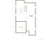 Floor plan showing an unfinished basement with option for bathroom plumbing and an unexcavated area at 4601 Thistle Dr, Brighton, CO 80601