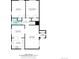 Detailed floor plan showcasing the layout of the home with dimensions for each room at 1419 Dexter St, Denver, CO 80220