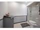 Bathroom features large shower, modern vanity, and neutral tones at 4505 S Yosemite St # 433, Denver, CO 80237