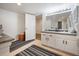 Bathroom features neutral color scheme, vanity, and modern fixtures at 4505 S Yosemite St # 433, Denver, CO 80237