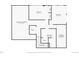 Basement floor plan with two bedrooms, bathroom, and storage at 4505 S Yosemite St # 433, Denver, CO 80237